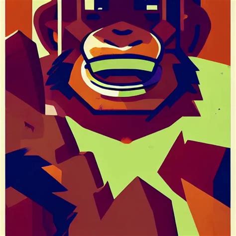 Donkey Kong Painting By Sachin Teng Asymmetrical Stable Diffusion