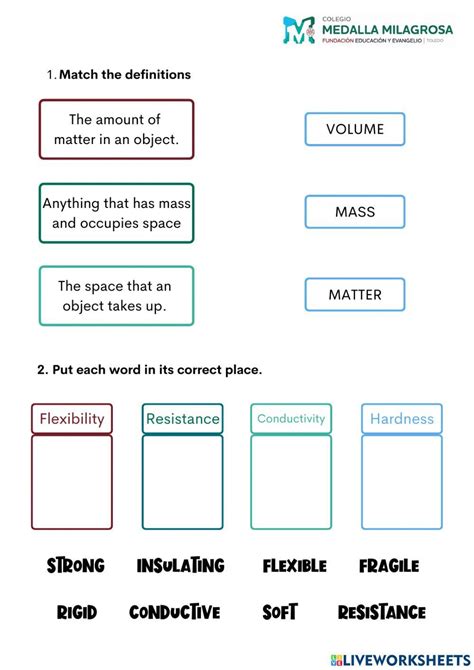 Mass And Volume Worksheet For Live Worksheets Worksheets Library