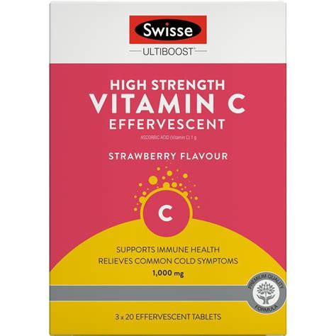 Buy Swisse Ultiboost High Strength Vitamin C 60 Effervescent Tablets