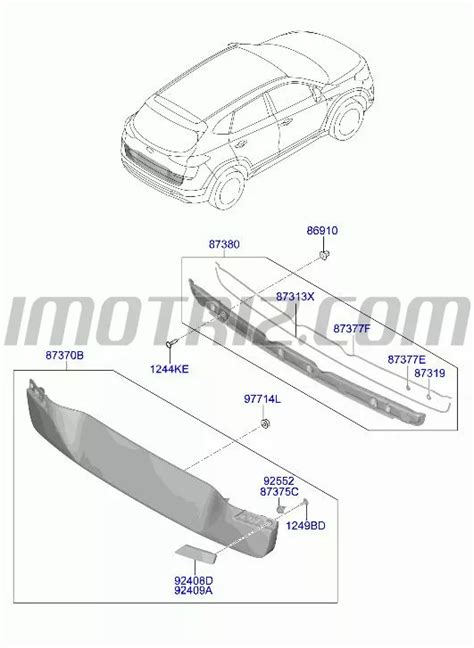 Moldura De Compuerta Trasera Hyundai Tucson