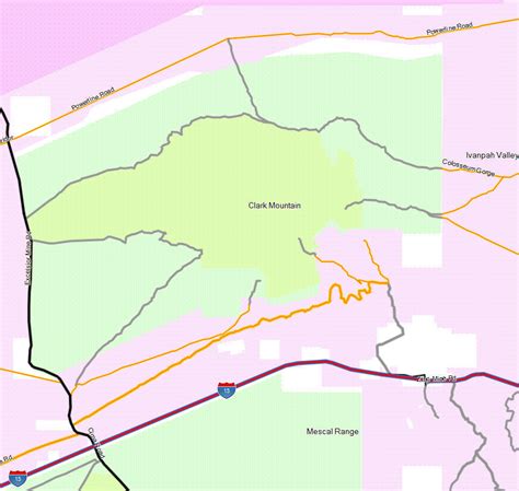 Mojave National Preserve - California Trail Map