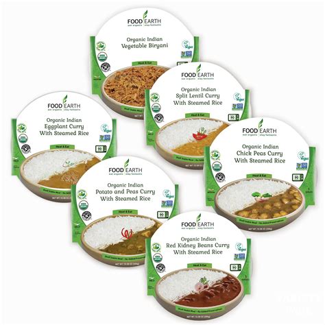 Buy Food Earth - Indian Ready to Eat Meals, 6-Flavor Variety Pack ...