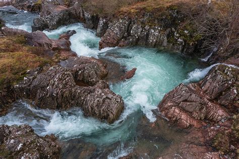 Majestic Aerial Drone Landscape Image Of Vibrant River Coe Flowi