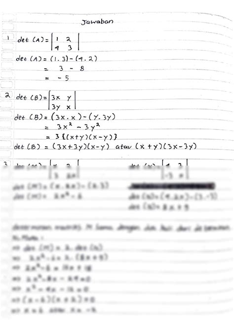 SOLUTION Soal Matriks Studypool