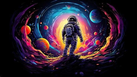 Premium AI Image | space poster space exploration artwork