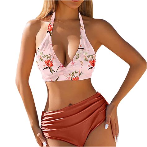 Busydd Women S Two Piece Swimsuit Sexy Hollow Out Split Bikini