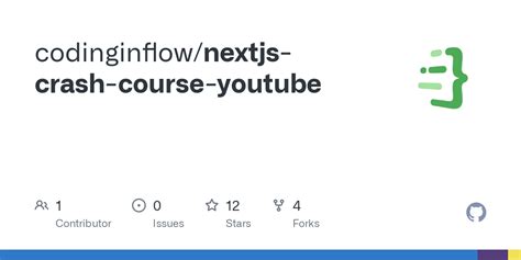 GitHub Codinginflow Nextjs Crash Course Youtube