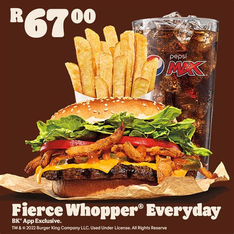 BURGER KING® South Africa on Twitter: "R67.00 for a FIERCE meal?!?! 😲😲 ...