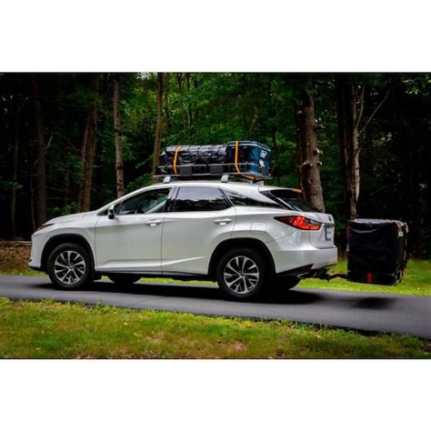 Mockins MA 34 250 Lb Roof Rack Basket With 16 CF Roof Bag Roof Rack