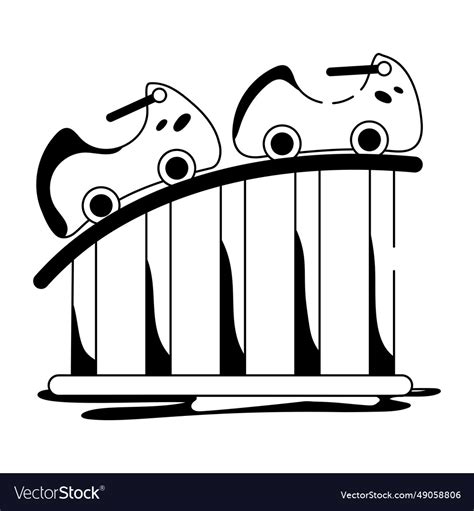 Roller coaster Royalty Free Vector Image - VectorStock