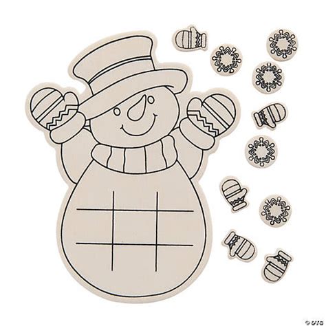 Oriental Trading Customer Questions And Answers Color Your Own Snowman Tic Tac Toe Kits 12 Pc