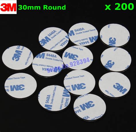 Aliexpress Buy 200pcs 30mm Round 3M 9448A Black Double Sided EVA