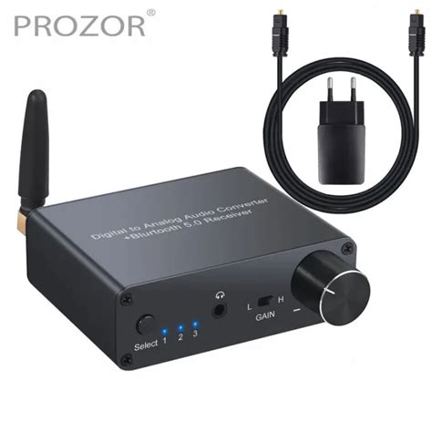 PROZOR 192Khz Digital To Analog Converter Bluetooth Compatible