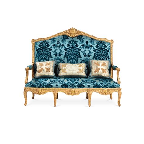 A Louis XIV Style Suite Of Giltwood Seat Furniture Mid 19th Century