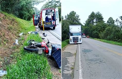 Motociclista sofre amputação em grave acidente em SC