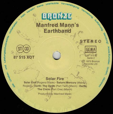 Comprar Manfred Mann S Earthband Solar Fire LP Dreams On Vinyl