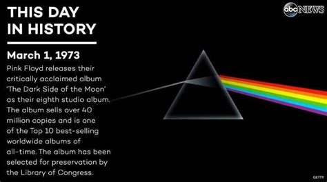 The Dark Side Of The Moon Is Shown In This Advertisement For Pink Floyd