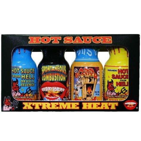 Xtreme Heat Hot Sauce Gift Pack Wicked Sweets Lollies
