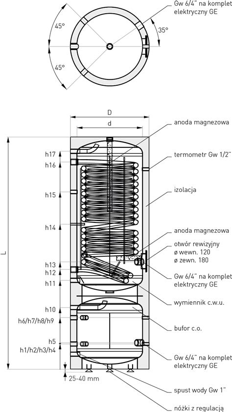 GALMET COMPLETE ZBIORNIK KOMBINOWANY DO POMP CIEPŁA WYMIENNIK C W U