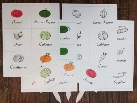 Free Printable Vegetable Plant Markers The Practical Planter