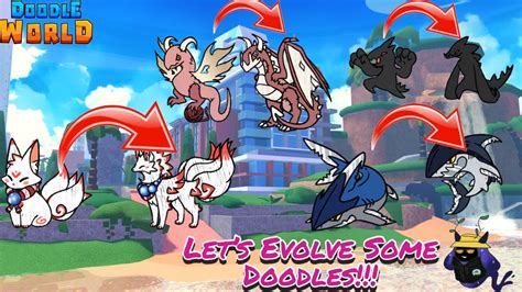 Every Doodle That Can Evolve With The 4th Key Update Doodle World