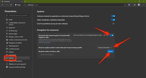 Microsoft Edge comment réduire la consommation de ressources grâce