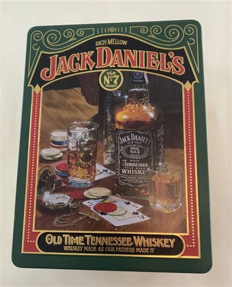 JACK DANIELS OLD Time Tennessee Whiskey Old No 7 Storage Tin EUR 50 63