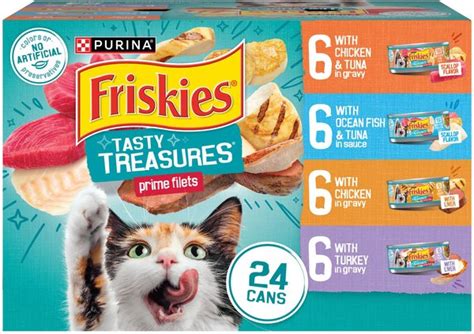 FRISKIES Tasty Treasures Adult Prime Filets In Gravy Variety Pack Wet