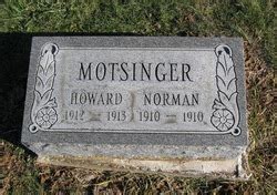 Howard Motsinger M Morial Find A Grave