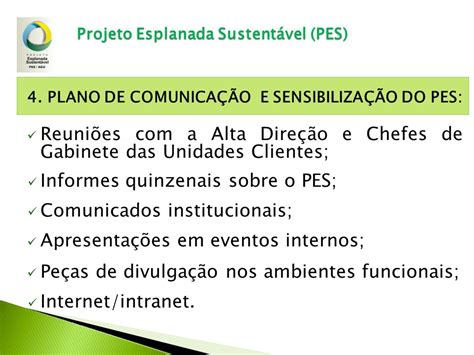 Projeto Esplanada Sustentável PES ppt carregar