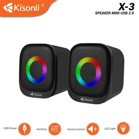 Kisonli X Usb Multimedia Speaker Rgb Light Ido Lk