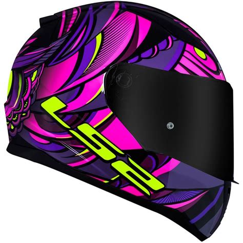 Capacete Ls Ff Rapid Athena Roxo