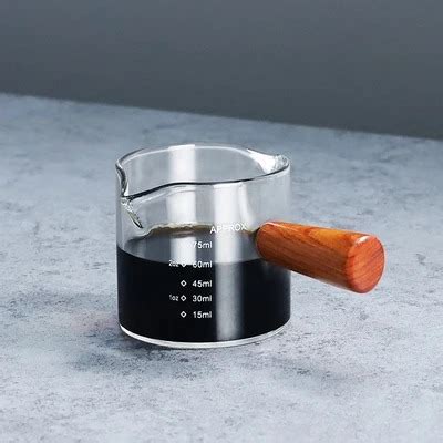 Copo de Medição Punho de Madeira para Cozinha 70ml MKP Toyshow