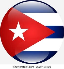 National Flag Cuba Standard Colors Circular Stock Vector (Royalty Free ...