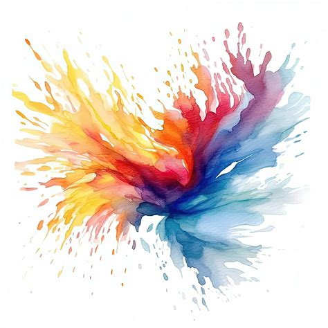 Rainbow Watercolor Splash Illustration Stock Photo At Vecteezy