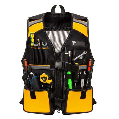 Tool Vest Electrician Hi Vis Work Tool Vest For Men