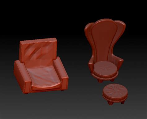 Carl And Ellie Chair Up 3d Model