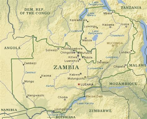 Zambia Map