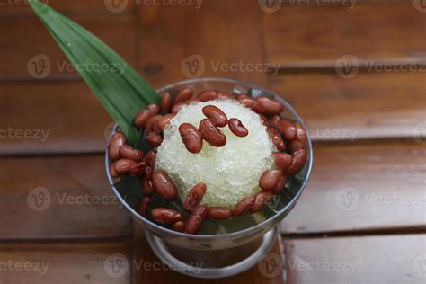 Es Kacang Merah Or A Cold Drink Made From Red Beans Boiled With Brown