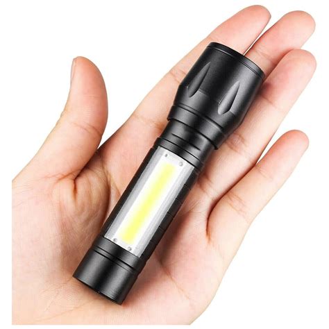 Led Flashlight Rechargeable Usb Mini Torch Light Aavjo