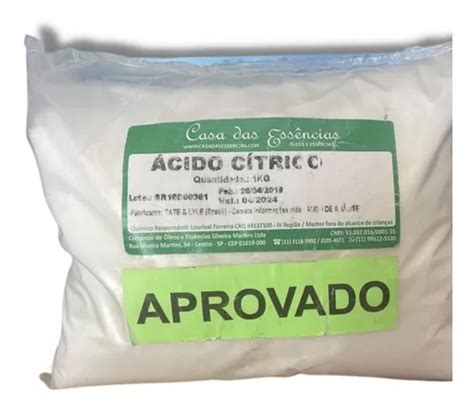 Ácido Cítrico Anidro 1kg MercadoLivre