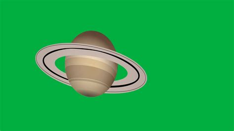 Saturn Planet Orbiting Royalty Free Green Screen Youtube