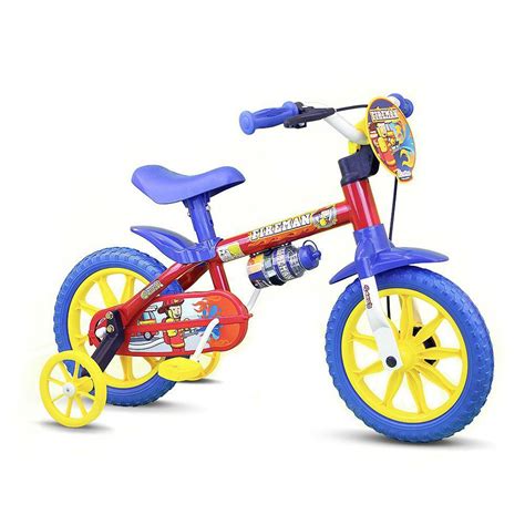 Bicicleta Infantil Masculina Aro Fire Man Nathor Bicicleta