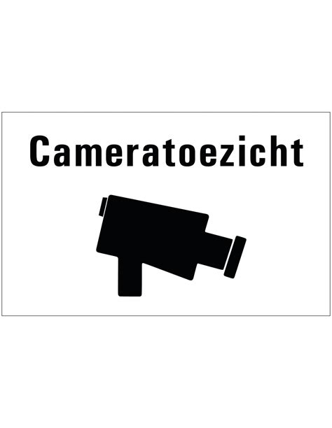 Cameratoezicht Sticker Kopen Bestel Nu