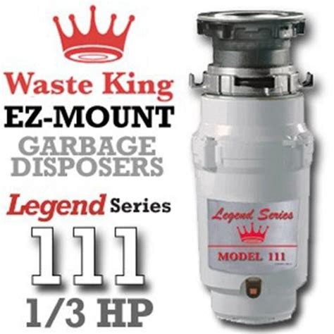 Waste King Legend Series Garbage Disposer Model Hp Garbage