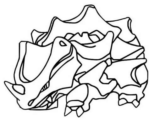 Rhyhorn - Coloring Pages