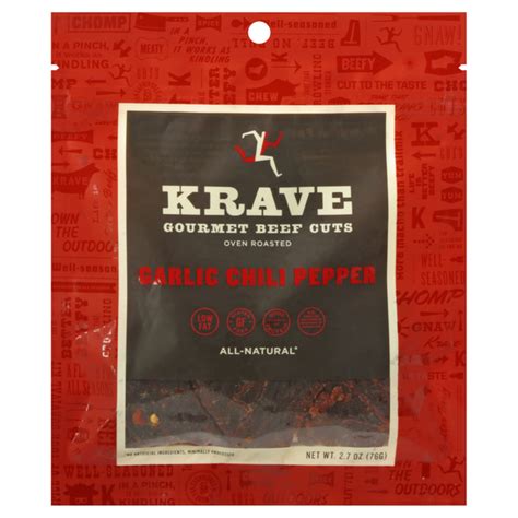 Save On Krave Beef Jerky Garlic Chili Pepper All Natural Order Online Delivery Stop And Shop