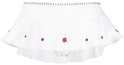 Frankie S Bikinis Izabella Floral Embroidered Bikini Bottoms In White Lyst