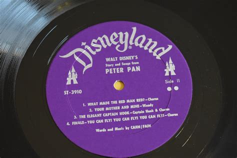 Walt Disney S Story And Songs From Peter Pan Vintage St