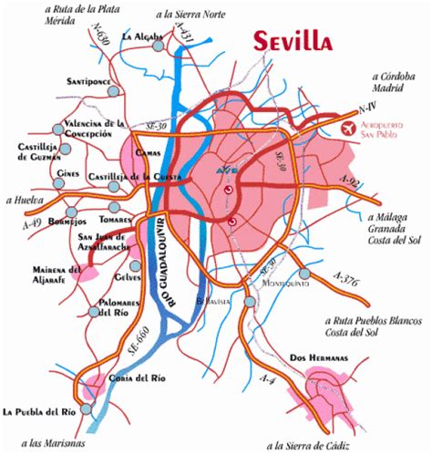 Mapas Politico De Sevilla